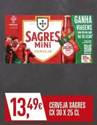 Miranda Supermercados CERVEJA SAGRES CX 30 X 25 CL promoção