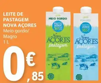 E.Leclerc LEITE DE PASTAGEM NOVA AÇORES Meio gordo/ Magro 1L promoção