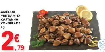 E.Leclerc AMEIJOA VIETNAMITA CASTANHA CONGELADA Kg promoção