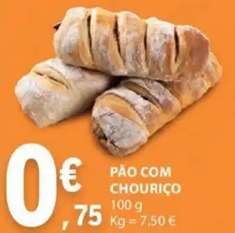 E.Leclerc PÃO COM CHOURIÇO 100 g promoção