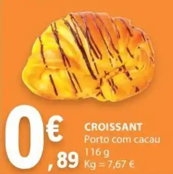 E.Leclerc CROISSANT Porto com cacau 116g promoção