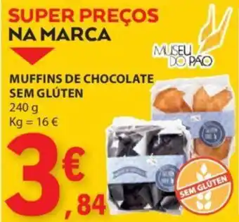 E.Leclerc MUFFINS DE CHOCOLATE SEM GLÚTEN 240g promoção