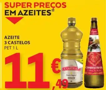 E.Leclerc AZEITE 3 CASTELOS PET 1 L promoção