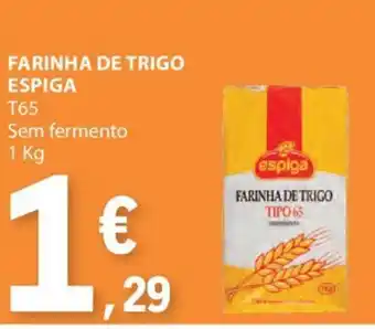 E.Leclerc FARINHA DE TRIGO ESPIGA T65 Sem fermento 1 Kg promoção