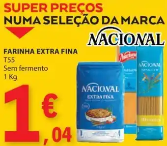 E.Leclerc FARINHA EXTRA FINA T55 Sem fermento 1 Kg promoção