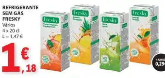 E.Leclerc REFRIGERANTE SEM GÁS FRESKY Vários 4 x 20 cl promoção