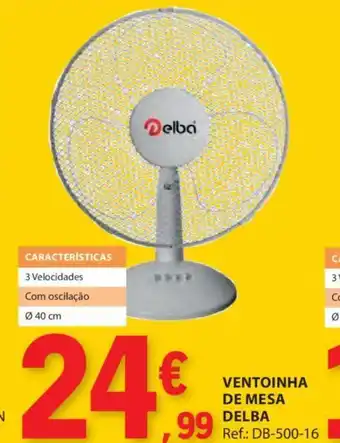 E.Leclerc VENTOINHA DE MESA DELBA promoção