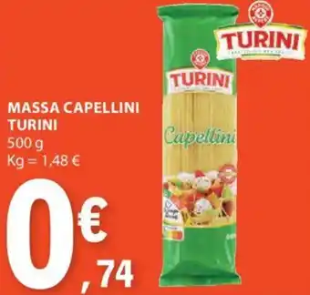 E.Leclerc MASSA CAPELLINI TURINI 500 g promoção