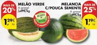 Pingo Doce MELÃO VERDE A granel kg promoção