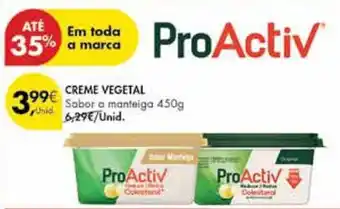 Pingo Doce CREME VEGETAL Sabor a manteiga 450g promoção