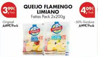 Pingo Doce QUEIJO FLAMENGO LIMIANO Fatias Pack 2x200g promoção