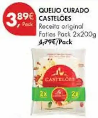 Pingo Doce QUEIJO CURADO CASTELOES Fatias Pack 2x200g promoção