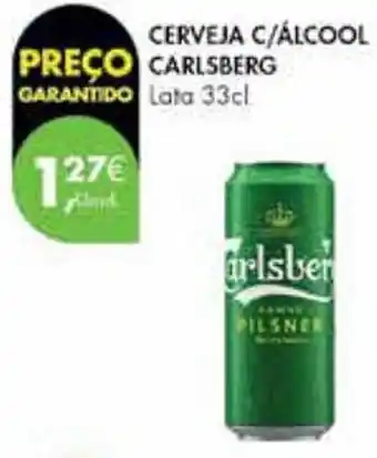 Pingo Doce CERVEJA C/ÁLCOOL CARLSBERG Lata 33cl promoção