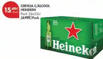 Pingo Doce CERVEJA C/ÁLCOOL HEINEKEN Pack 24x25cl promoção