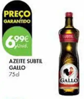 Pingo Doce AZEITE SUBTIL GALLO 75cl promoção