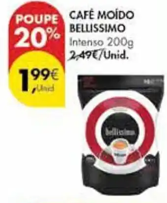 Pingo Doce CAFÉ MOÍDO BELLISSIMO Intenso 200g promoção