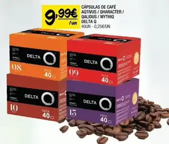Spar CÁPSULAS DE CAFÉ AQTIVUS/QHARACTER/ QALIDUS / MYTHIQ DELTA Q promoção
