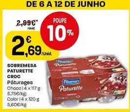 Intermarché Páturages - sobremesa paturette croc promoção