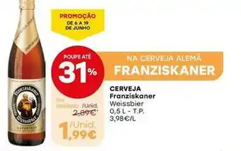 Intermarché Franziskaner - cerveja promoção