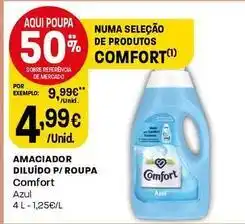Intermarché Comfort - amaciador diluido p/roupa promoção