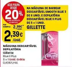 Intermarché Gillette - máquina descartável depilatória promoção