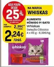 Intermarché Whiskas - alimento humido p/ gato promoção