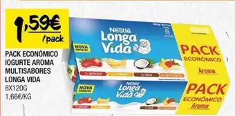 Spar PACK ECONÓMICO IOGURTE AROMA MULTISABORES LONGA VIDA 8X120G promoção