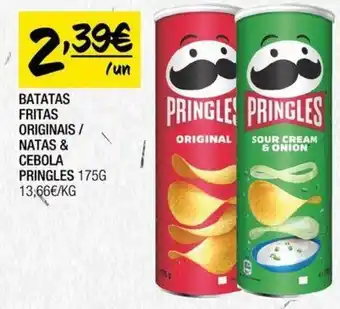 Spar BATATAS FRITAS ORIGINAIS/ NATAS & CEBOLA PRINGLES 175G promoção