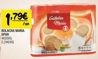 Spar BOLACHA MARIA SPAR 4X200G promoção