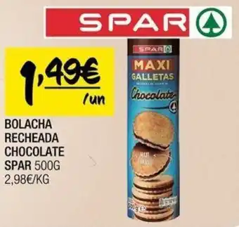 Spar BOLACHA RECHEADA CHOCOLATE SPAR 500G promoção