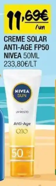 Spar CREME SOLAR ANTI-AGE FP50 NIVEA 50ML promoção