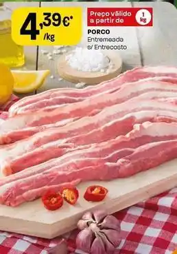 Intermarché Porco entremeada s/ entrecosto promoção