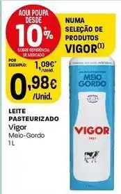 Intermarché Vigor - leite pasteurizado promoção