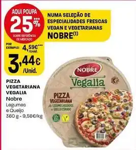 Intermarché Nobre - pizza vegetariana vegalia promoção