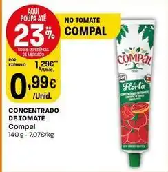 Intermarché Compal - concentrado de tomate promoção