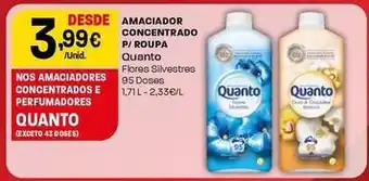 Intermarché Quanto - amaciador concentrado p/roupa promoção