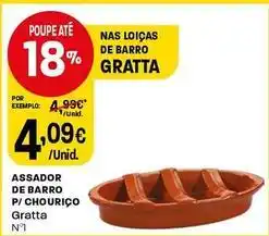 Assador de barro p/chourico