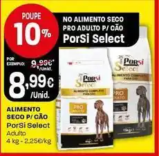 Intermarché Porsi - select alimento seco p/ cão promoção