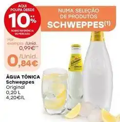 Intermarché Schweppes - agua tônica promoção