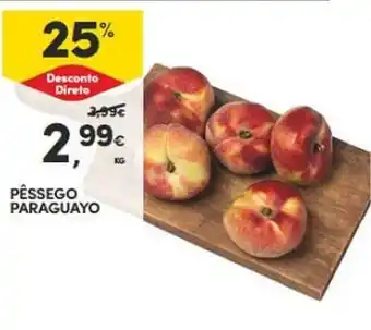 Continente PÊSSEGO PARAGUAYO KG promoção