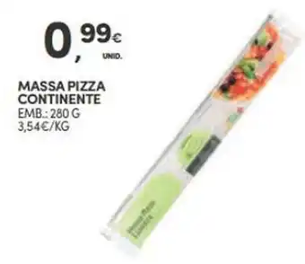 Continente MASSA PIZZA CONTINENTE EMB.: 280 G promoção