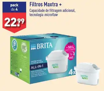 ALDI Filtros Maxtra + Capacidade de filtragem adicional, tecnologia microflow promoção