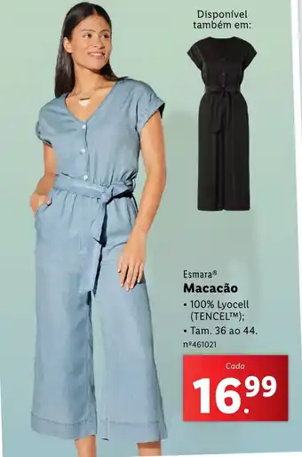Lidl Esmara Macacão 100% Lyocell promoção