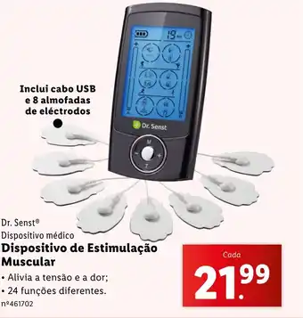 Lidl Dr. Senst Dispositivo médico Dispositivo de Estimulação Muscular promoção