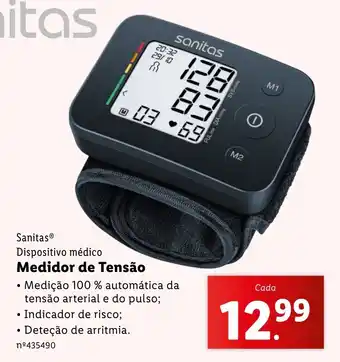 Lidl Sanitas Dispositivo médico Medidor de Tensão promoção