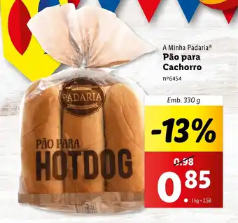 Lidl A Minha Padaria Pão para Cachorro Emb. 330 g promoção