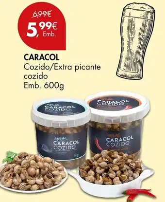 Pingo Doce CARACOL Cozido/Extra picante cozido Emb. 600g promoção