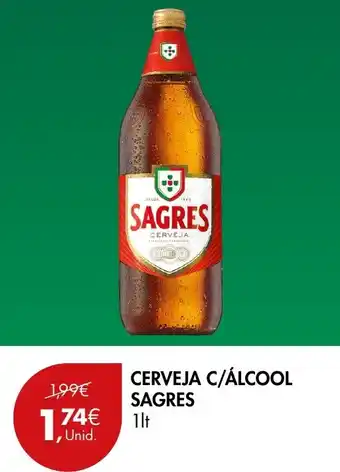 CERVEJA C/ÁLCOOL SAGRES 1LT