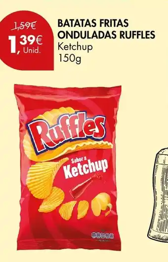 Pingo Doce BATATAS FRITAS ONDULADAS RUFFLES Ketchup 150g promoção