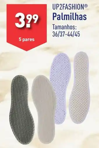 ALDI UP2FASHION Palmilhas promoção